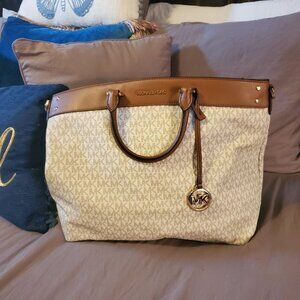 Michael Kors bag - cream and brown